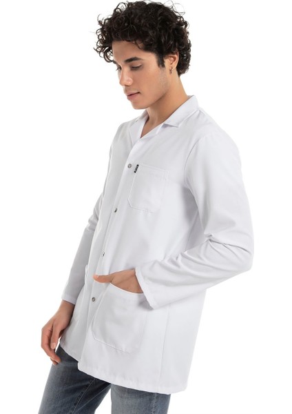 Klasik Yaka 85 cm Doktor Hemşire Öğretmen Önlüğü (Erkek), Beyaz indirimleri