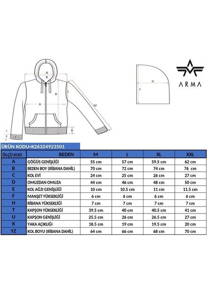 Erkek Regular Fit Fermuarlı Kapüşonlu Sweatshirt K26324923501