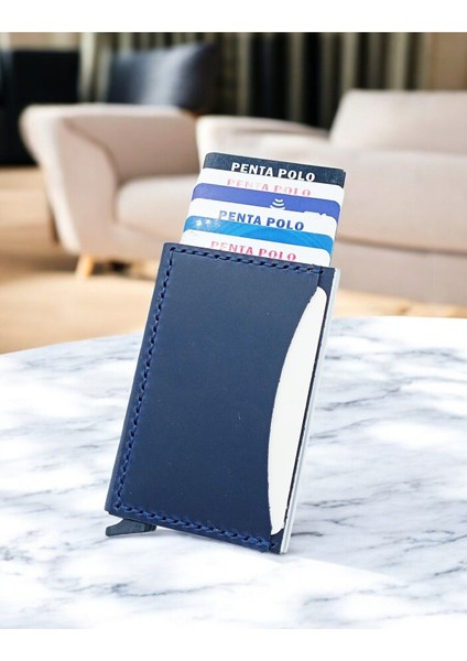 Cronder Deri Kaplama Mekanizmalı Kartlık Cüzdan