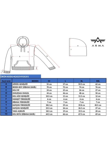 Erkek Regular Fit Kanguru Cepli Sweatshirt K26254926201