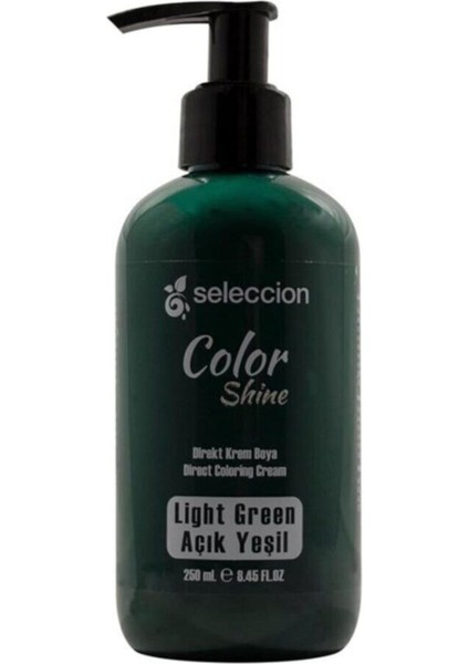Color Shine Direkt Krem Saç Boyası Açık Yeşil 250 ml 0733813110443