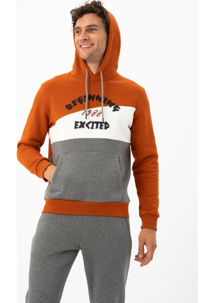 Erkek Kanguru Cepli Kapüşonlu Sweatshirt K24254928701