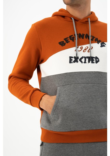 Erkek Kanguru Cepli Kapüşonlu Sweatshirt K24254928701