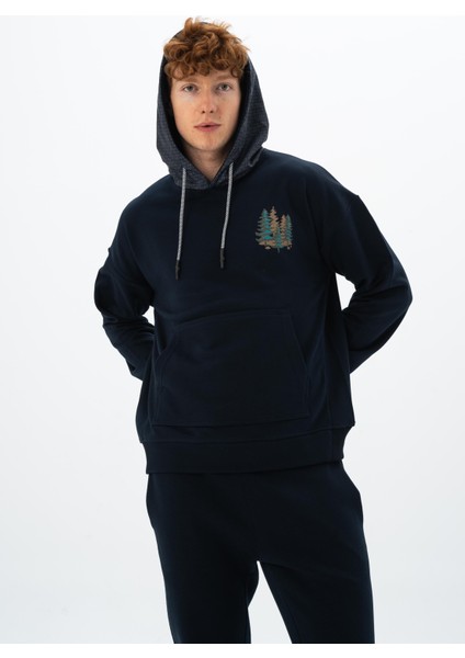 Erkek Regular Fit Kanguru Cepli Sweatshirt K26254925701
