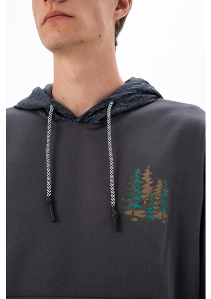 Erkek Regular Fit Kanguru Cepli Sweatshirt K26254925701