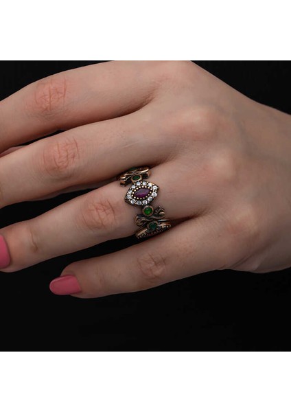 Gümüş Ayarlanabilen Otantik Mekik Kadın Yüzük fiyatları