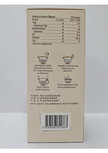 Organik Sebzeli Yıldız Şehriye 250 gr