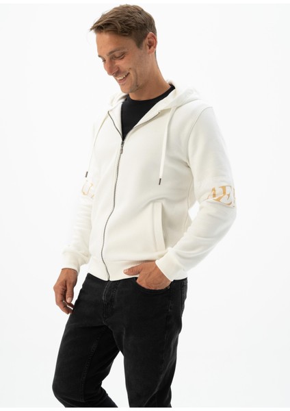 Erkek Fermuarlı Kapüşonlu Sweatshirt K24324949701