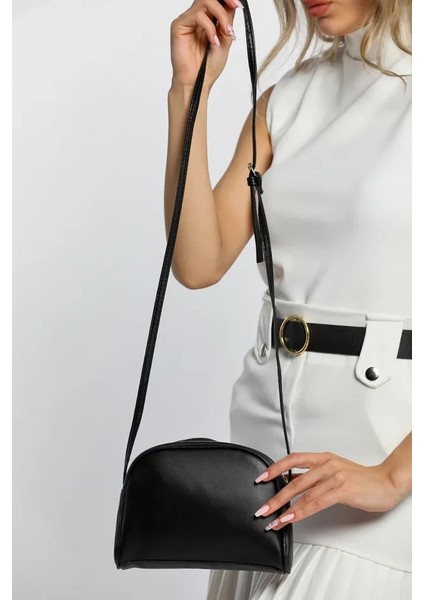 Uzun Askılı Siyah Yumuşak Dokulu Urban Çanta