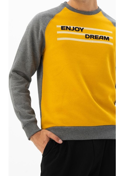 Erkek Büyük Beden Bisiklet Yaka Sweatshirt K24124884401 fiyatları