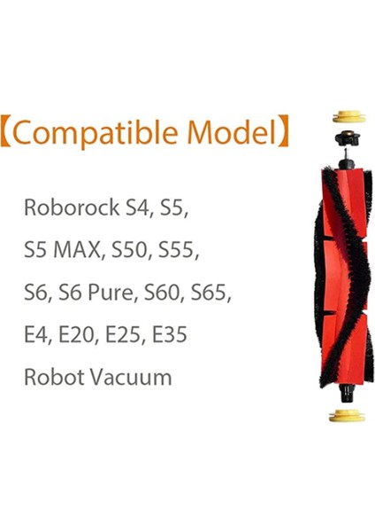 Xiaomi Için 7 Adet Mop Bezi Ana Fırça Seti Roborock S6 S5 Max S50 (Yurt Dışından)
