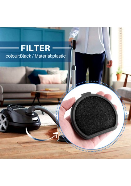 Aeg Electrolux Için 2 Adet Hepa Filtre Yıkanabilir Filtre QX9-1-50IB (Yurt Dışından)