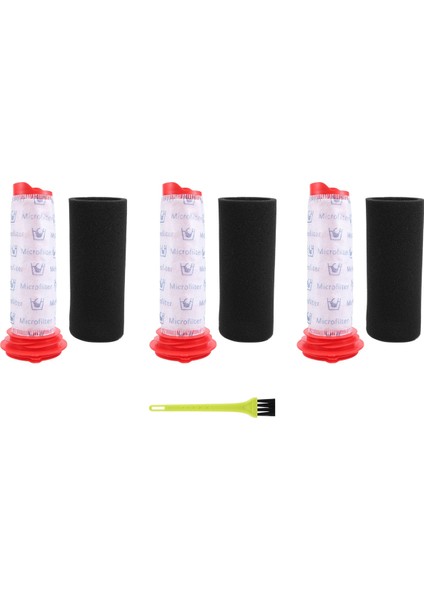 Bosch Athlet Için Filtre Seti, 3 Ana Çubuk Filtre + 3 Köpük Filtre (Yurt Dışından)