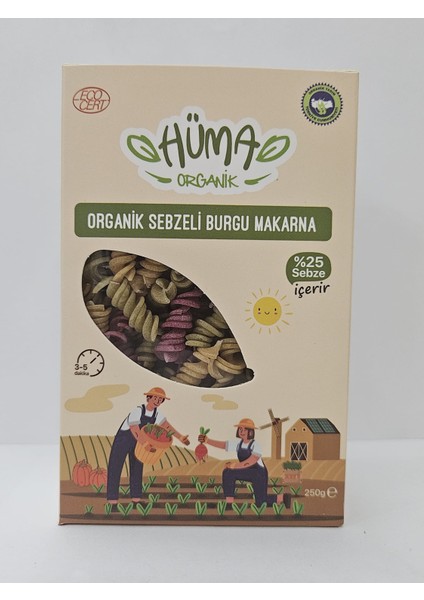 Organik Sebzeli Burgu Makarna