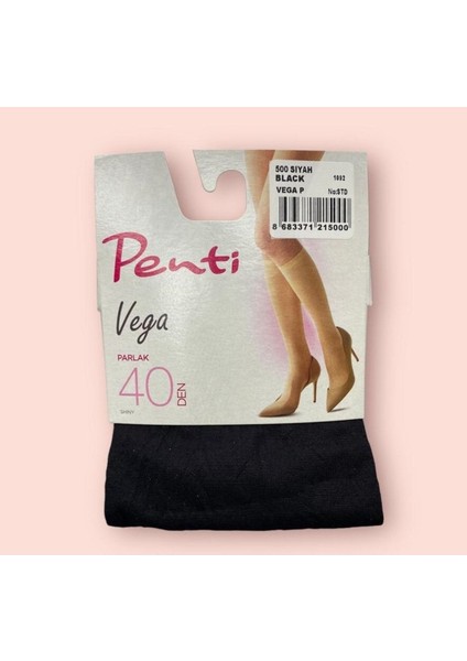 Kadın Ten Rengi Vegacorap 40 Den Orta Kalın Parlak Dizaltı Pantolon Çorabı