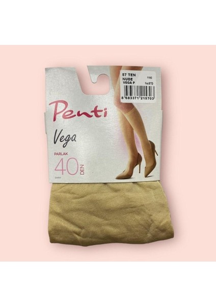 Kadın Siyah 40 Den Orta Kalın Parlak Dizaltı Pantolon Çorabı 6'lı