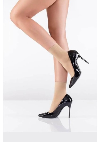 Kadın Siyah Mikro 70 Denye Orta Kalın Soket Çorap 3'lü