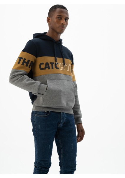 Erkek Kanguru Cepli Kapüşonlu Sweatshirt K24254928201