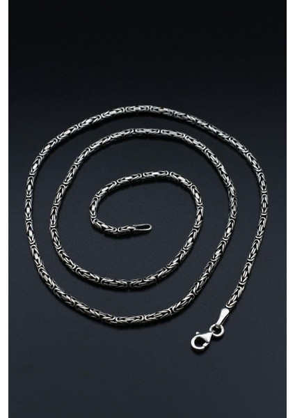 Erkek Gümüş 925 Ayar Kral Kolye Zincir Yuvarlak 2 mm 901688 fiyatları