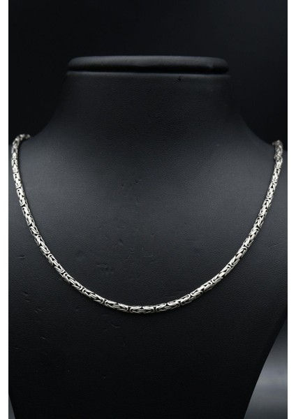 Erkek Gümüş 925 Ayar Kral Kolye Zincir Yuvarlak 2 mm 901688 indirimleri