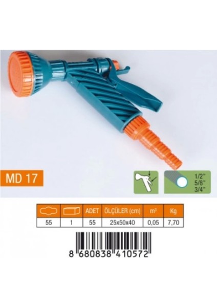 Tetikli Tabanca Süzek 1/2-5/8-3/4 Normal Rekor (4887)