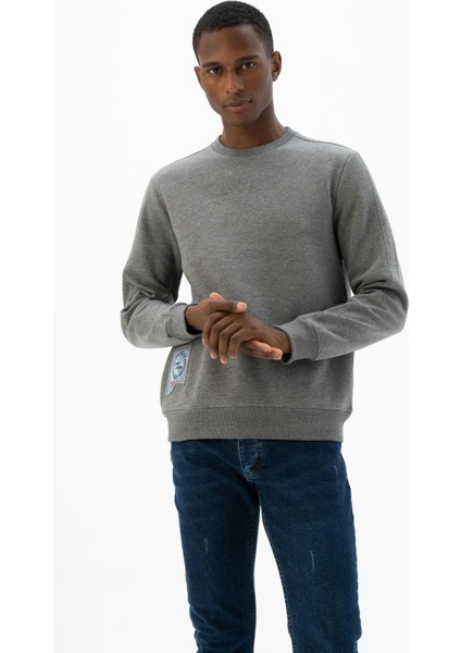 Erkek Bisiklet Yaka Sweatshirt K24124904901