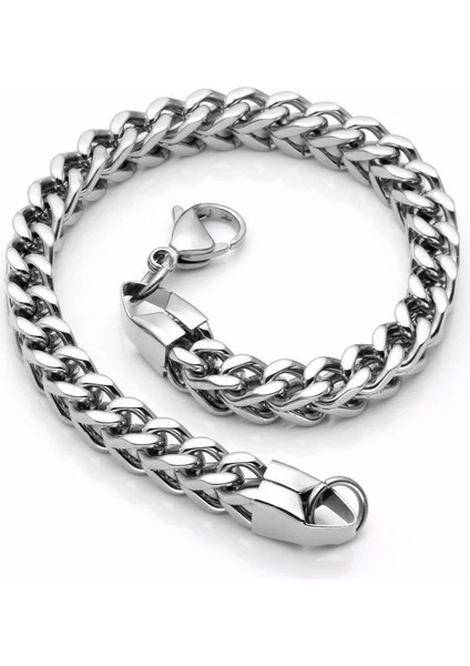 12MM-ALTIN Erkekler Için Moda W Stil Titanyum Çelik Bileklik Küba Siyahaltıngümüş Bilezik Takı Sevgililer Günü Takıları (Yurt Dışından) indirimleri