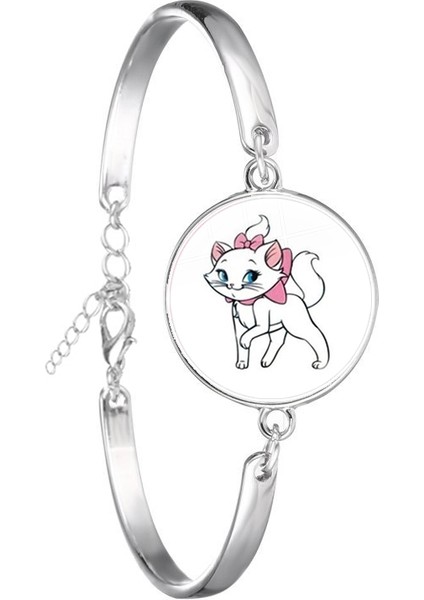 No.1 Boyutu Anime Çizgi Film The Aristocats Cam Kupka Bileklik Sevimli Takı Marie Kedi Moda Zincir Bilezik Kadınlar Erkekler Çocuklar Hediye (Yurt Dışından) indirimleri