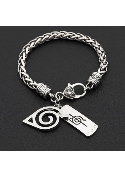 G1204 Konoha Ninja Twist Zincir Bileklik Erkek Klasik Japon Anime Aksesuarlar Kostüm Akatsuki Itachi Karikatür Takı (Yurt Dışından) fiyatları