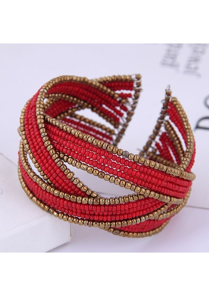 Renk 1 Kymyad Bohem Takı Boncuklu Kolluk Bilezik Çok Katmanlı Bilezikler ve Bileklikler Kadınlar Için Bijoux Bilezik Femme 4 Renk Açık Bilezik (Yurt Dışından)