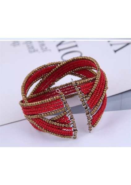 Renk 1 Kymyad Bohem Takı Boncuklu Kolluk Bilezik Çok Katmanlı Bilezikler ve Bileklikler Kadınlar Için Bijoux Bilezik Femme 4 Renk Açık Bilezik (Yurt Dışından)