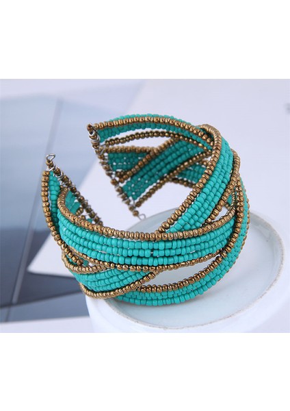 Renk 1 Kymyad Bohem Takı Boncuklu Kolluk Bilezik Çok Katmanlı Bilezikler ve Bileklikler Kadınlar Için Bijoux Bilezik Femme 4 Renk Açık Bilezik (Yurt Dışından)