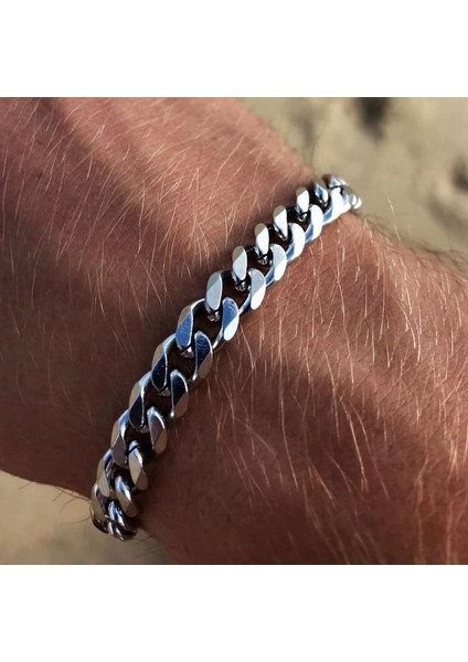 Altın-3 mm Erkek Bileklik Homme Paslanmaz Çelik Küba Bağlantı Zincir Bilezikler Erkekler Kadınlar Zincir El mm Takı Hediye (Yurt Dışından) fiyatları