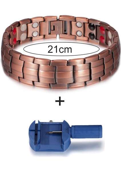 4 Element Aracı Vinterly Manyetik Bileklik Erkek Saf Bakır Enerji Sağlık Bilezik Erkek Zincir Bağlantı Vintage Manyetik Bakır Bilezikler & Bilezikler (Yurt Dışından)