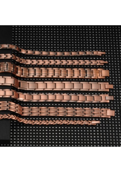4 Element Aracı Vinterly Manyetik Bileklik Erkek Saf Bakır Enerji Sağlık Bilezik Erkek Zincir Bağlantı Vintage Manyetik Bakır Bilezikler & Bilezikler (Yurt Dışından)