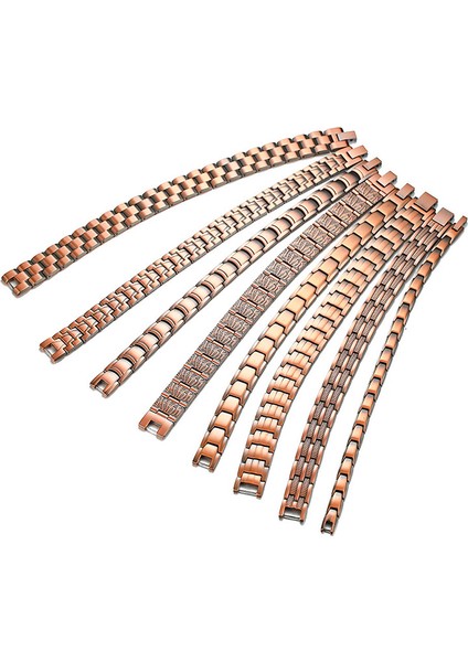 4 Element Aracı Vinterly Manyetik Bileklik Erkek Saf Bakır Enerji Sağlık Bilezik Erkek Zincir Bağlantı Vintage Manyetik Bakır Bilezikler & Bilezikler (Yurt Dışından)