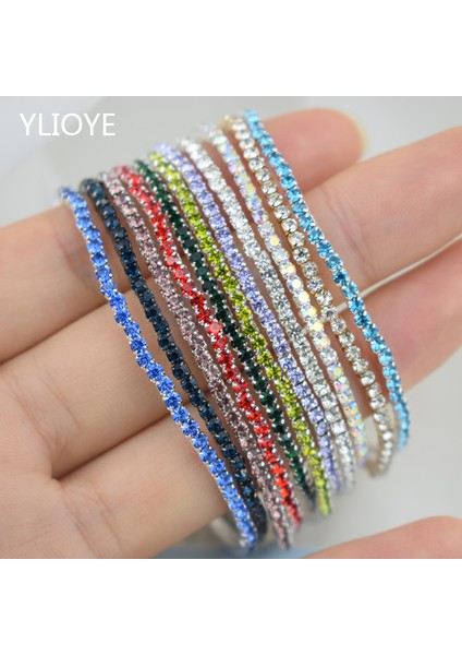 Rastgele Renk Moda Taşlı Esnek Bileklik Kadın Elastik Kristal Bilezikler Için Kadınlar Için Bling Kız Hediye Düğün Gelin Takıları (Yurt Dışından) fırsatları
