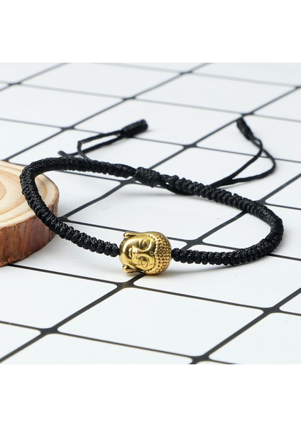 Siyah Altın Buda Tibet Buda Fil Halter Boncuklu Bilezik Şanslı Kadın Erkek Yoga Bileklik Takı Için (Yurt Dışından) modelleri