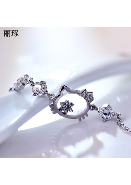 Mor Kedili Bileklik Kadınlar Için Zirkonyum Kt Bilezik Takı Sevimli Basit Japon Sevgililer Günü Hediyesi 14 Şubat (Yurt Dışından) modelleri