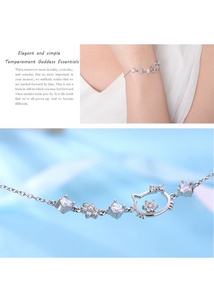 Mor Kedili Bileklik Kadınlar Için Zirkonyum Kt Bilezik Takı Sevimli Basit Japon Sevgililer Günü Hediyesi 14 Şubat (Yurt Dışından) fırsatları