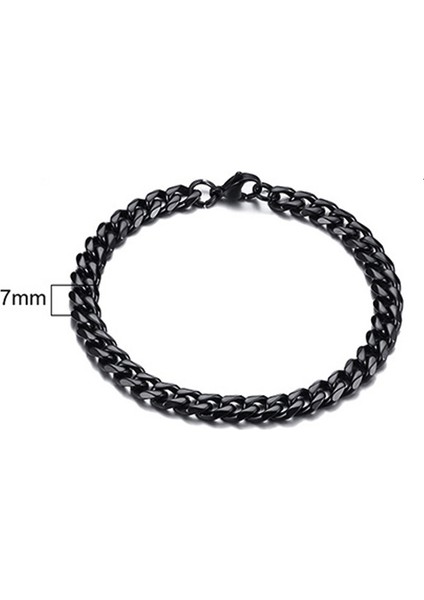 21CM Tarzı Gül Altın Rengi Erkek Bileklik, Miami Küba Bağlantı Zinciri Bilezik, Paslanmaz Çelik Erkek Bileklikler, Ona Hediye Bilezik Mücevher - (Yurt Dışından)