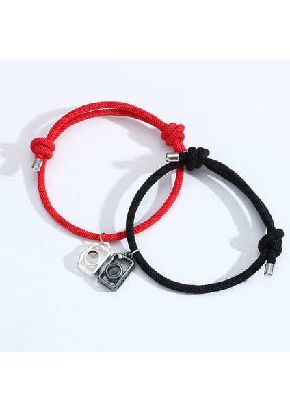 BR21Y0297 Seni Özledim Mektubu Manyetik Kalp Bileklik Bilezik Manyetik Çekim Kolye Çift Bileklik Kadınlar Için Erkekler Bayan Sevgililer Günü Hediyesi (Yurt Dışından)