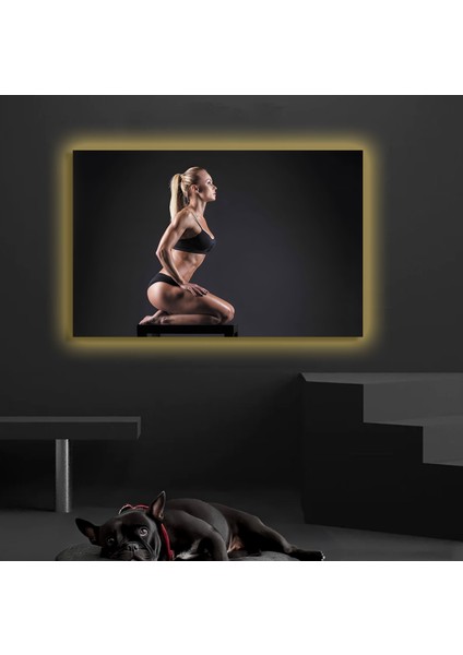 LED Işıklı Kanvas Tablo, 3D Dekoratif Baskılı Tablo Yapay Zeka Destekli Modern Tasarımlar 66