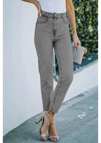 Kadın Yüksek Bel Soho Boyfriend Jean C599 fırsatları