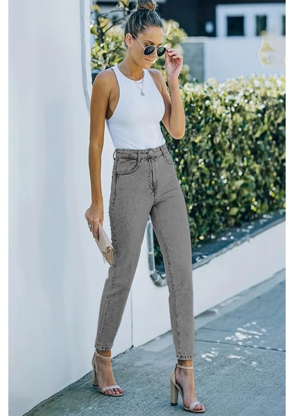 Kadın Yüksek Bel Soho Boyfriend Jean C599 indirimleri