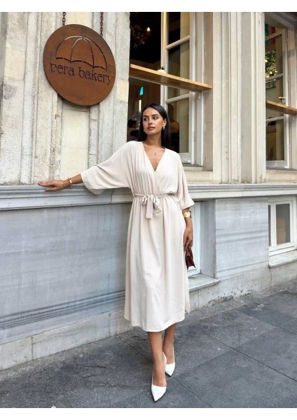 Ayrobin Midi Elbise