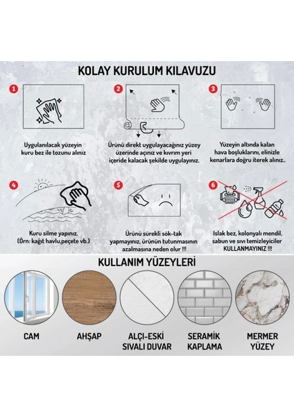 100X100CM Statik Kağıt Renkli Çarpım Tablosu (4887)