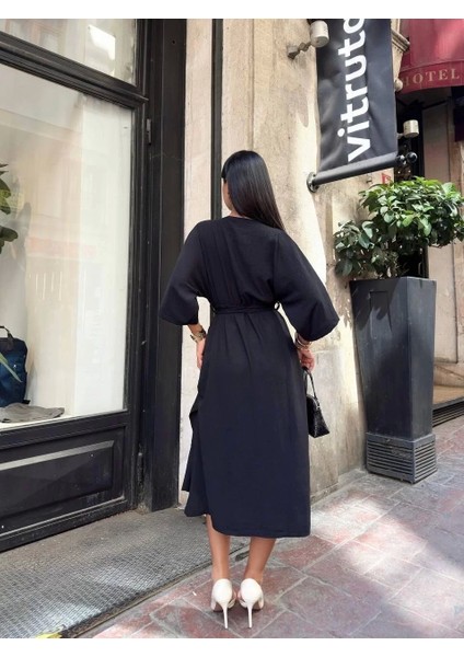 Ayrobin Midi Elbise