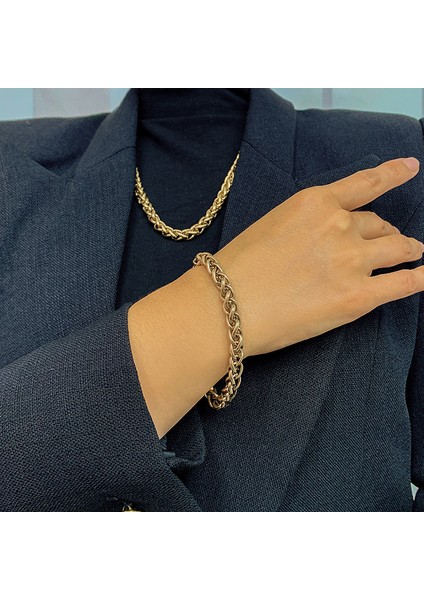 Altın Rengi Bileklik Öp Beni Minimalist Vintage Altın Renk Bilezik Kadınlar Hediye El Yapımı Demir Alaşım Kol Düzü New Moda Takı (Yurt Dışından) modelleri