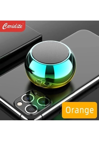 Metal Mini Kablosuz Hoparlör Şarjlı 4W Mini Bluetooth Speaker Tws Özellikli Ses Bombası
